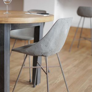 chaise beton hauteville pieds acier