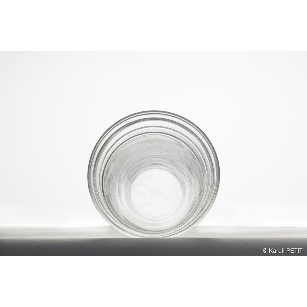 jeu de 6 verres gigogne verre&design L'inatelier. Art de la table. décoration et meuble artisanat contemporain fabriqué en france. Verres à eau
