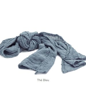 Chèche_Echarpe_scarf_couleur chanvre_Thé Bleu_L'Inatelier_Nantes_mode homme_femme_textile