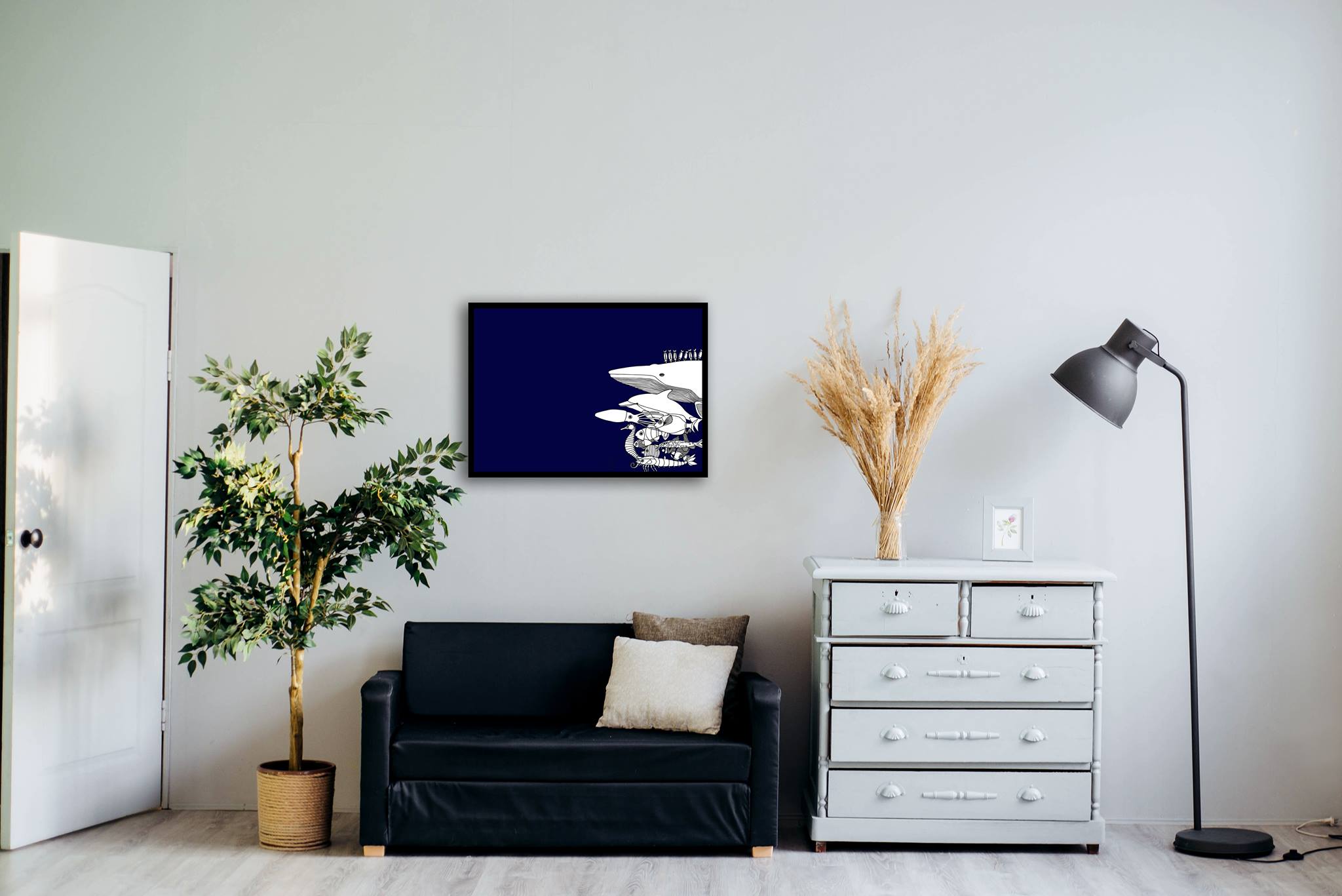 La grande bleue en situation - Artiste Gwen Guegan ©Photo Alexandra Gorn_Unsplash - L'INATELIER NANTES