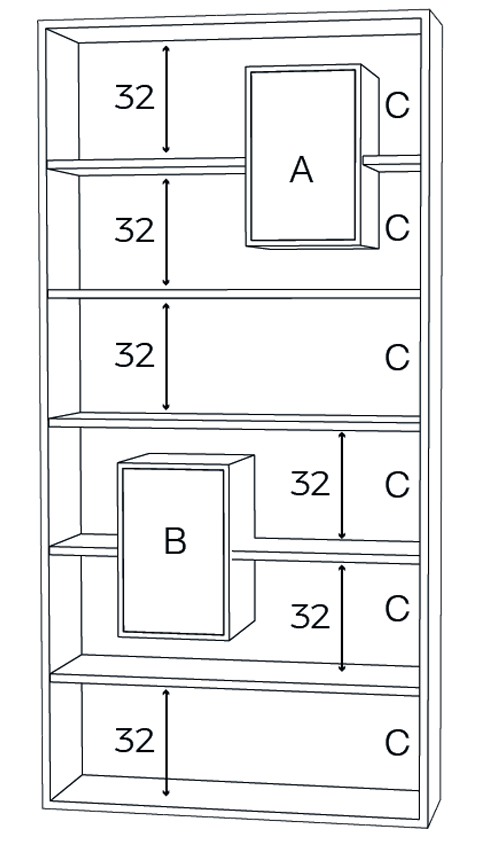 bibliothèque Mixage 100 plan et zones