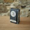 Savon artisanal CRÜ Numéro 5 –Charbon végétal et beurre de cacao écologique, éthique, artisanal et zéro déchet, vue de face à l'INATELIER Nantes