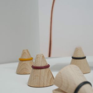 Pinces_i-cone_toutsimplement_linatelier_nantes_lot de 3 pinces pour photo ou cadre_hetre_madeinfrance_détail couleur