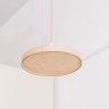 suspension cannage Eclipse : Suspension Eclipse 80 et eclipse 50, luminaire cannage An°So Design L'Inatelier Nantes Déco Design et Artisanat français