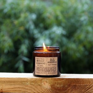 La bougie herbivore - n°3 Figue Eternelle - Figue et Edelweiss - L'Inatelier - Naturelle- cire de soja - Végan- boutique déco - Nantes_90gr