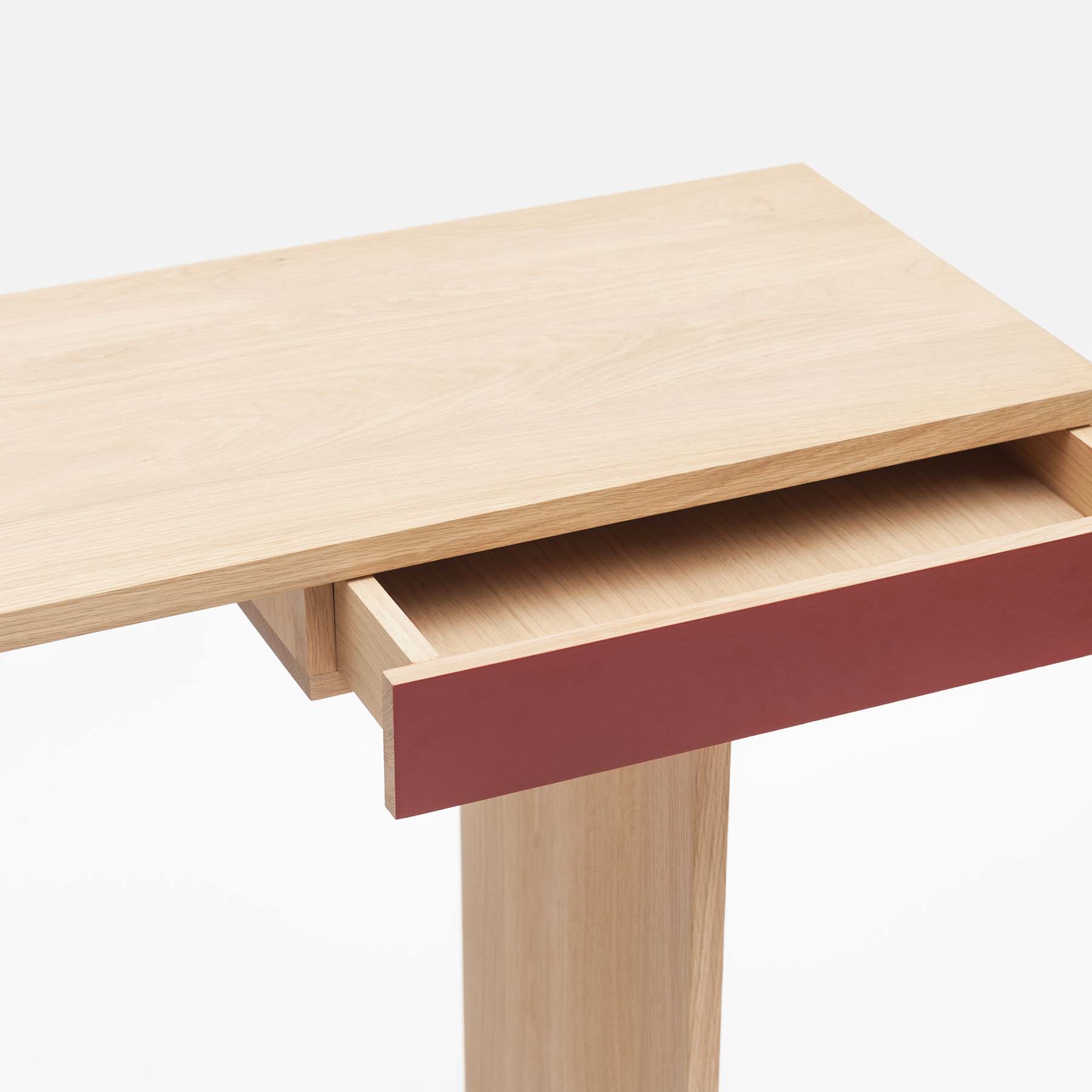 console ti en chêne_drugeot manufacture_bois_design_meuble_bureau_couloir_nantes_lInatelier_boutique déco_décoration intérieure_madeinfrance_personnalisable_zoom tiroir
