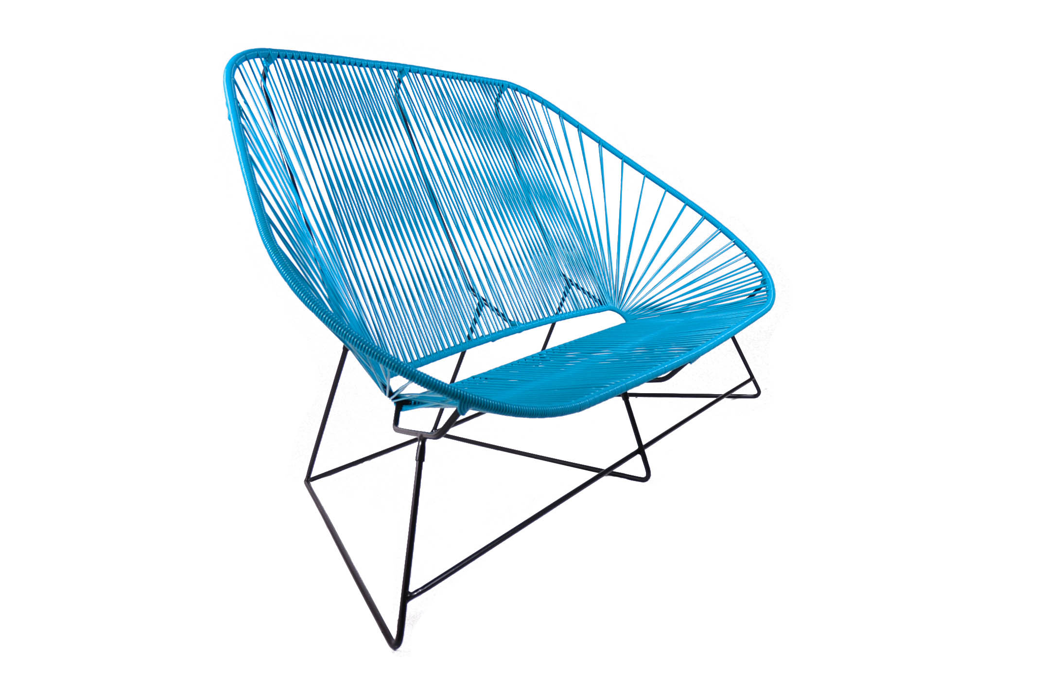 canapé 3 places Acapulco exterieur polyvinyl terrasse_boqa_L'Inatelier_couleurs_été_jardin_design_mobilier exterieur_nantes_structure blanche_bleu ciel
