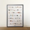 Affiche_chaise_design_icone_memory_jeu de mémoire_50x70_imprimé en France_Papier recyclé_décoration_L'Inatelier_Nantes_cuisine