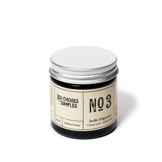 crème main naturelle_les choses simples_made in france_verre ambré_ingrédients naturels_pot crème_L'Inatelier_Nantes_beauté_cosmétique_Jardin d'agrumes_citrus_douceur_hyppoalergenique