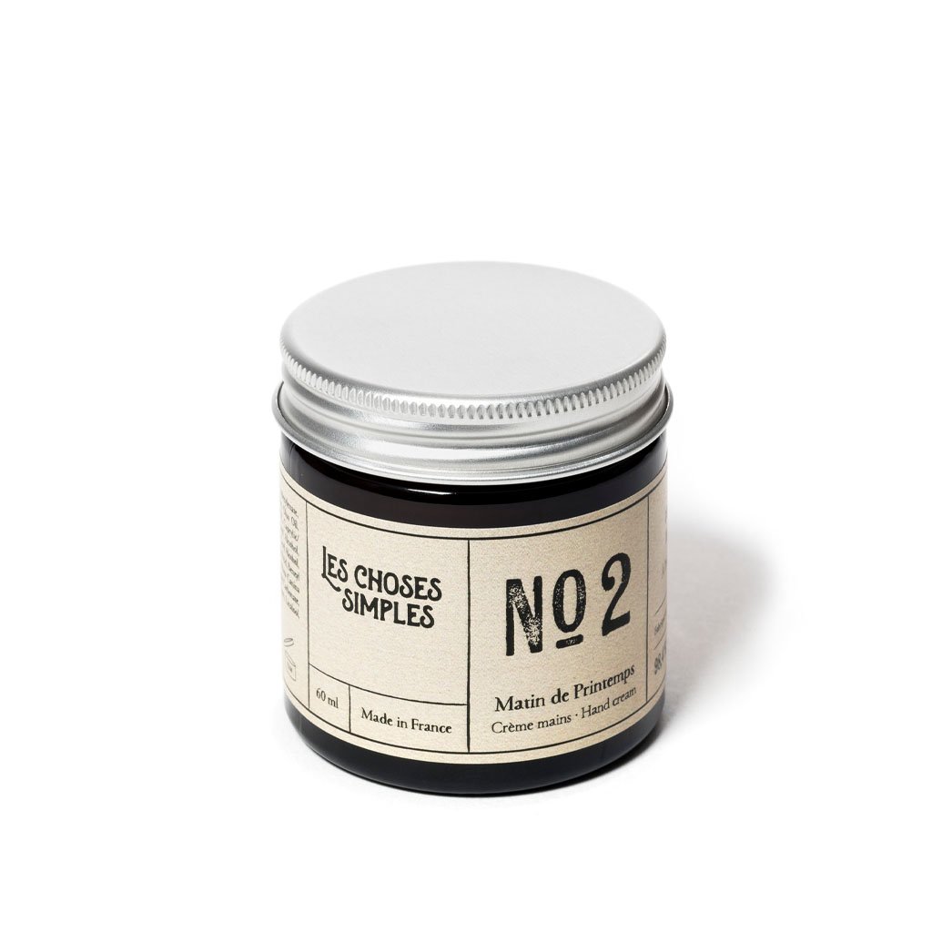 crème main naturelle_les choses simples_made in france_verre ambré_ingrédients naturels_pot crème_L'Inatelier_Nantes_beauté_cosmétique_Matin de printemps_rose musquée_fraicheur_douceur