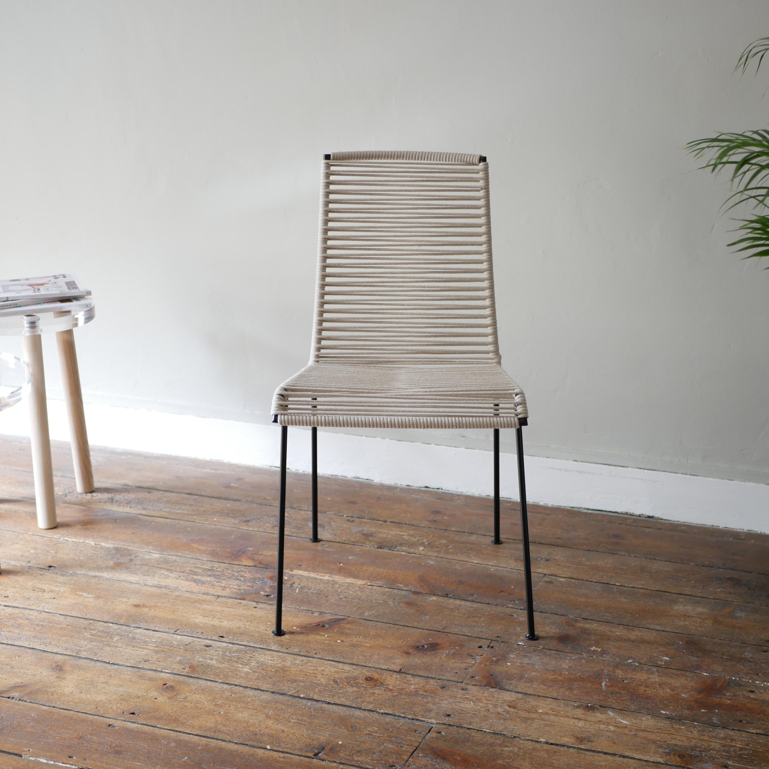Chaise Mazunte tressage lin BOQA l'INATELIER nantes