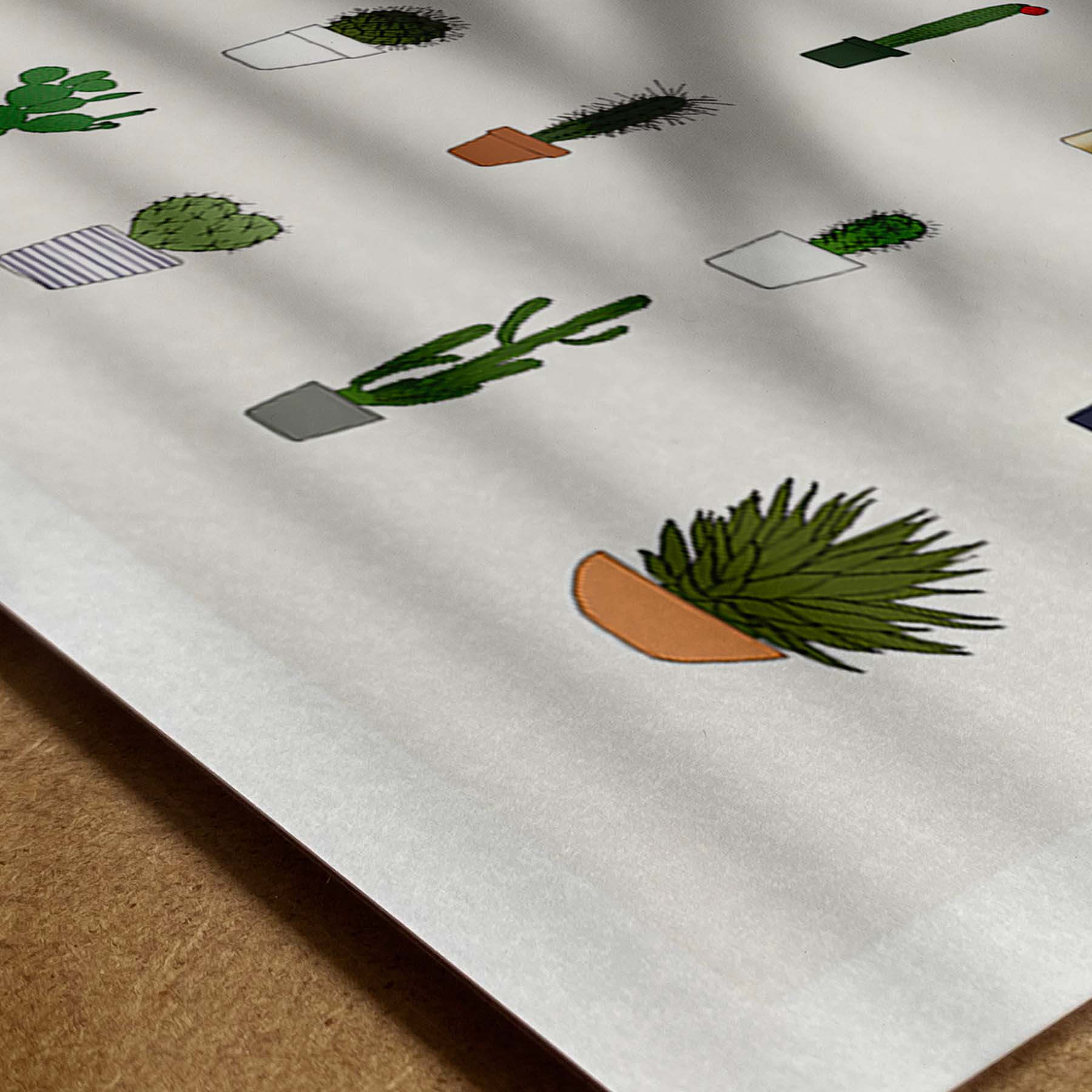 memoryAffiches_cactus_30x40cm_illustration_décoration-déco-intérieur_végétal_dessin_green_poster_greenlife_nantes_jeu-de-mémoire_made-in-france_lille_artiste_plante_détail