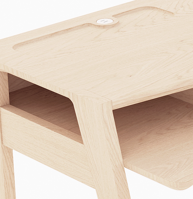 bureau-graphique_zoe_drugeot-manufacture_design_contemporain_télétravail_chêne-massif_bois_nantes_linatelier_décoration_meuble_furniture_desk_fabrication-française_made-in-france_artisanat_inspiration_pratique_prise-usb_détail