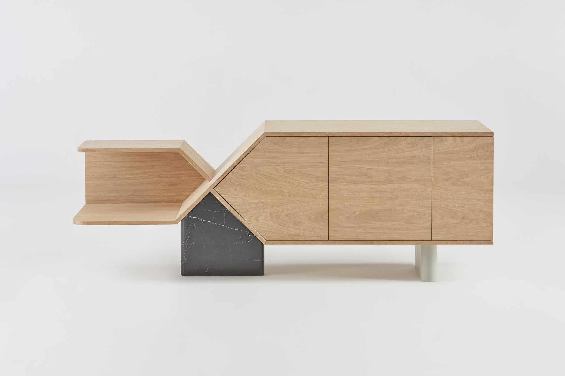buffet-design-chromosome_hetch_mobilier_linatelier_fabrication-française_artisanat_bretagne_bois-massif_sur-mesure_peronnalisable_marbre-déco-décoration_intérieur_enfilade_rangement_salon_salle-à-manger_furniture_living-room_nantes_face2
