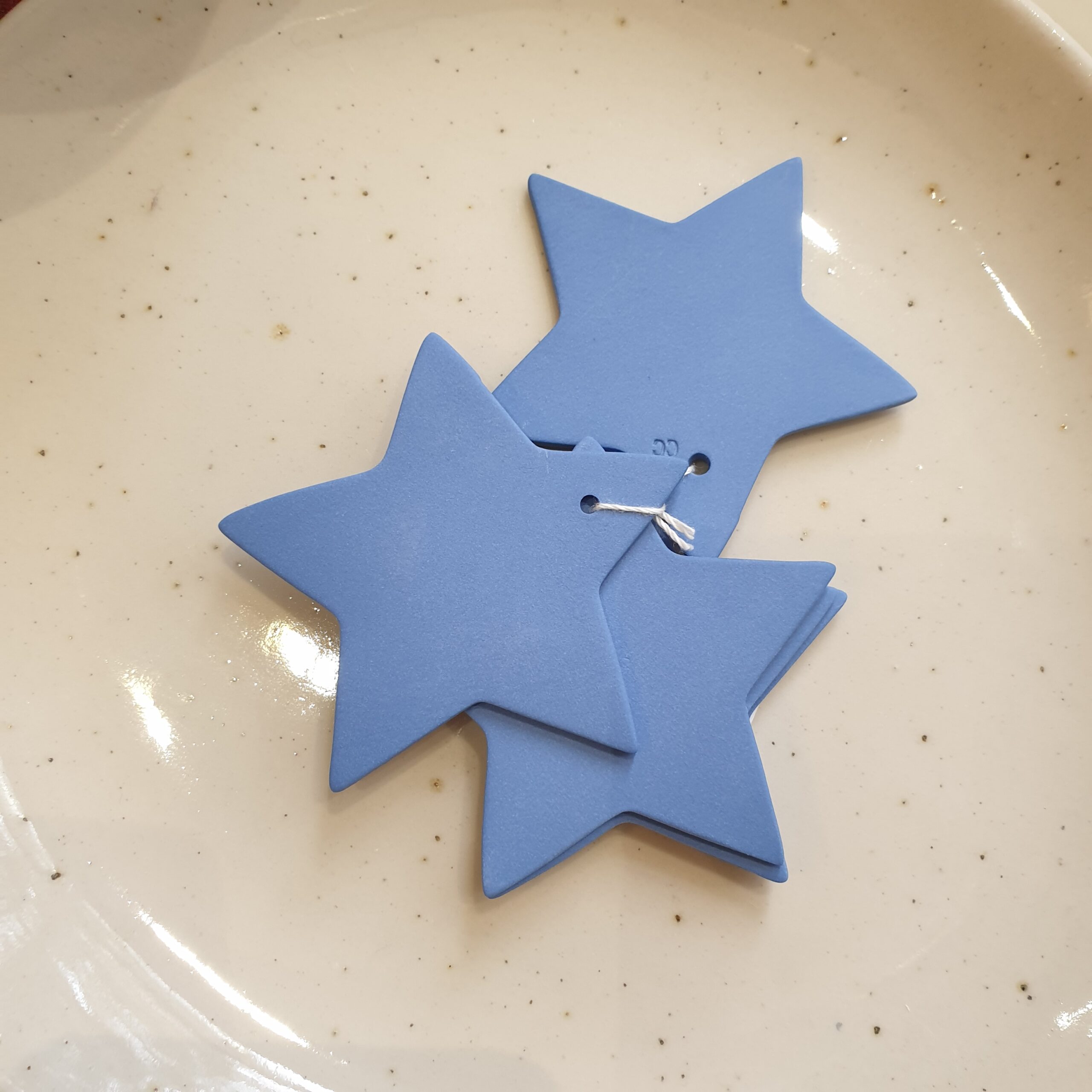 Etoile en porcelaine - Décoration de Noël artisanale – Image 4