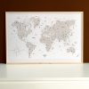 affiche carte du monde les petites dates