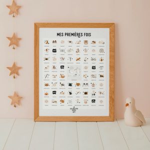 Affiche enfant - Mes premières fois