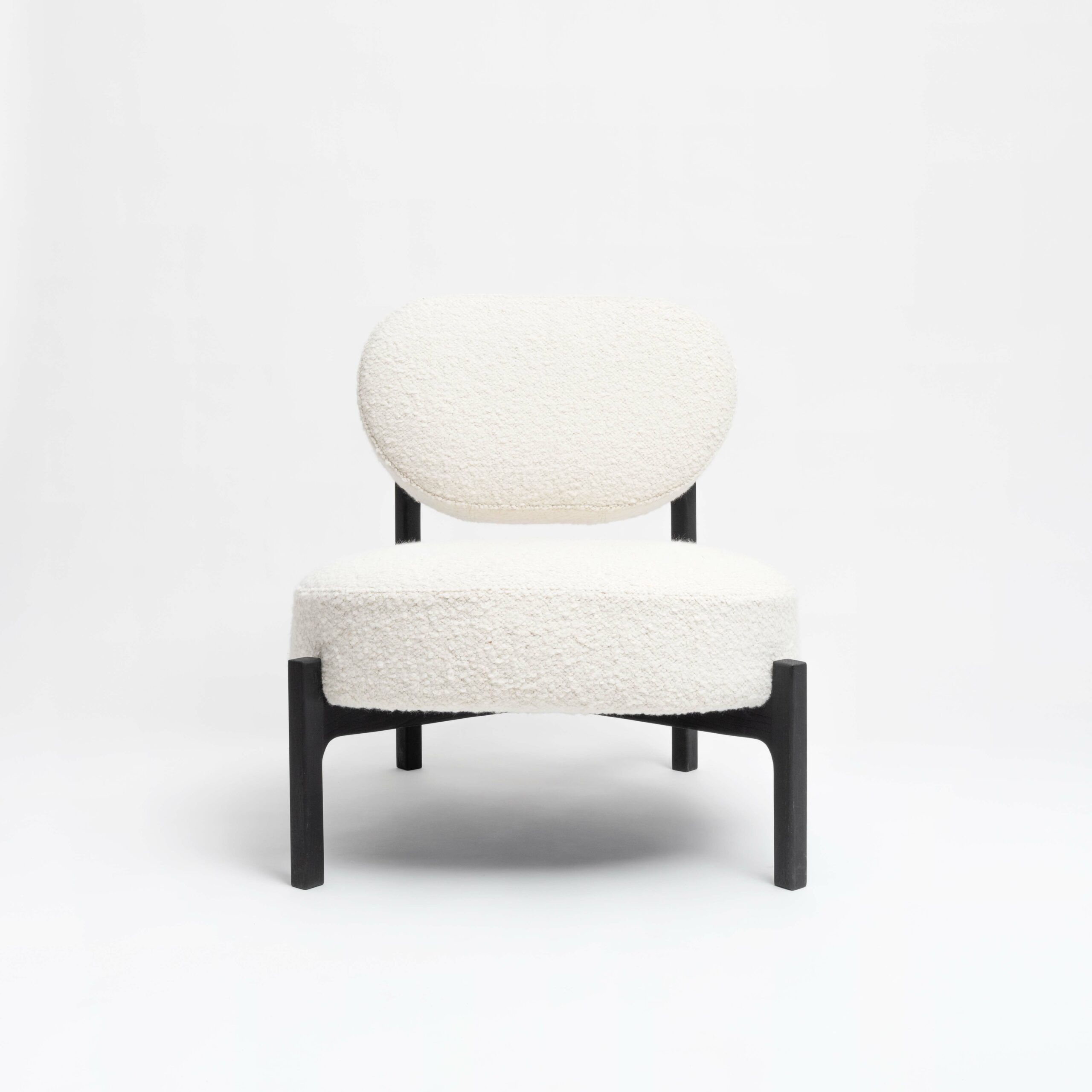Fauteuil chauffeuse en laine bouclée muaje