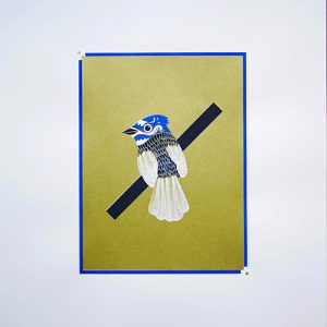 Sérigraphie Oiseaux catcheurs - Le Geai