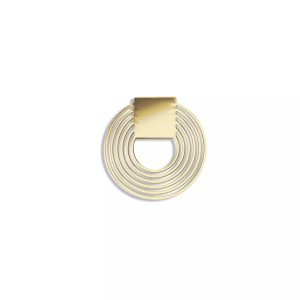 Broche femme aimantée - cercle doré