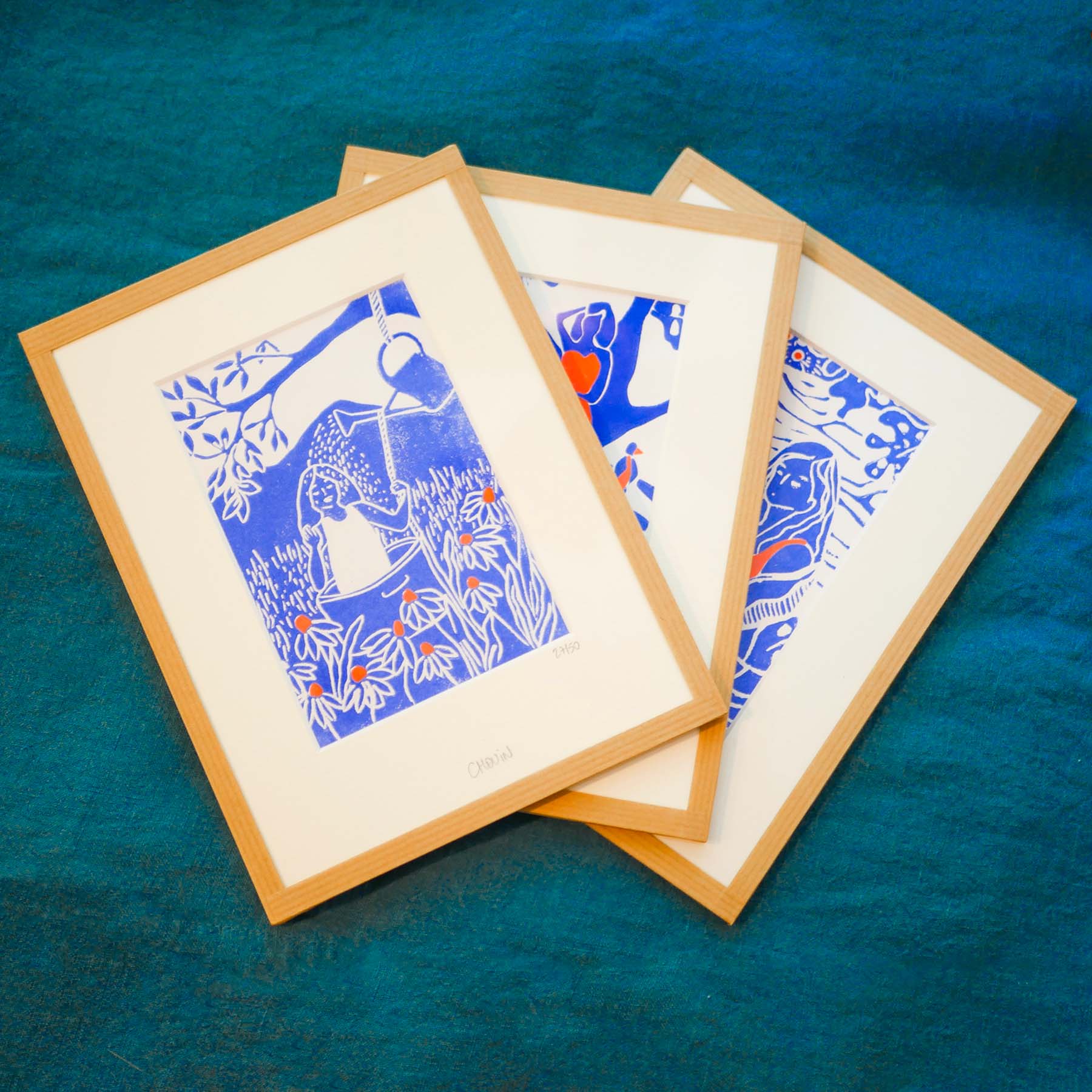linogravure Jardin chouin linatelier
