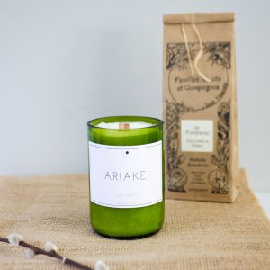 Bougie-verre-recyclé-thé-vert-ariake