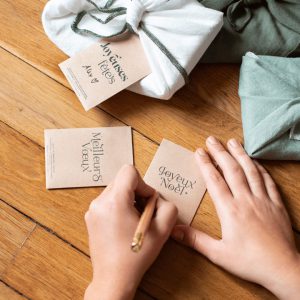 Carte de voeux-carte Noel-meilleurs voeux-responsable-locale-la fabrique à sachet de graines-écriture-nantes