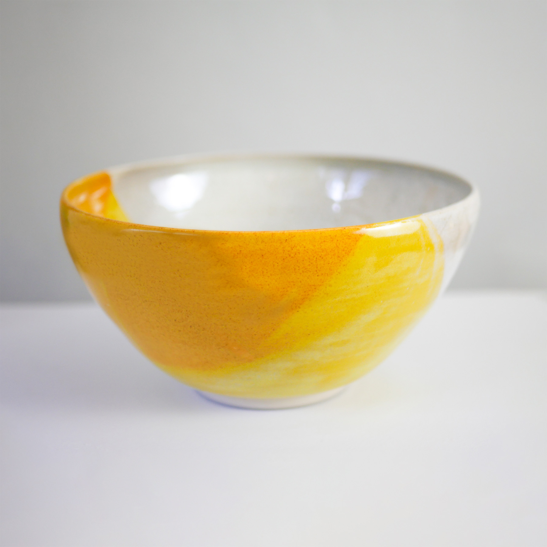 Saladier en grès - Jaune – Image 2