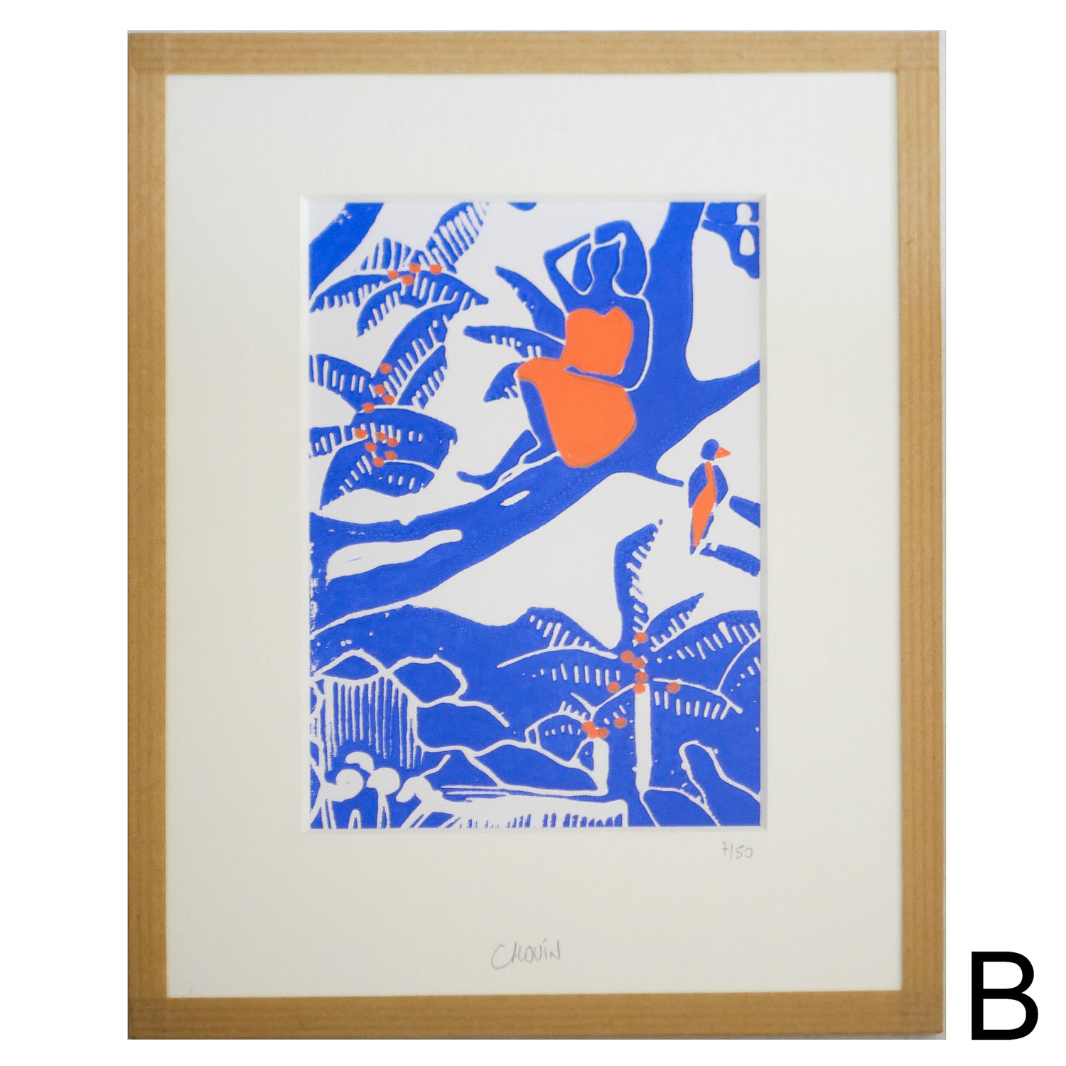 linogravure Jardin chouin linatelier