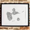 Affiche Guadeloupe les petits plans linatelier made in france