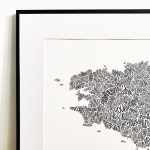 carte bretagne noms de villeles petits plans linatelier