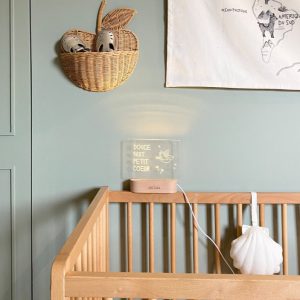 Veilleuse oiseau en bois