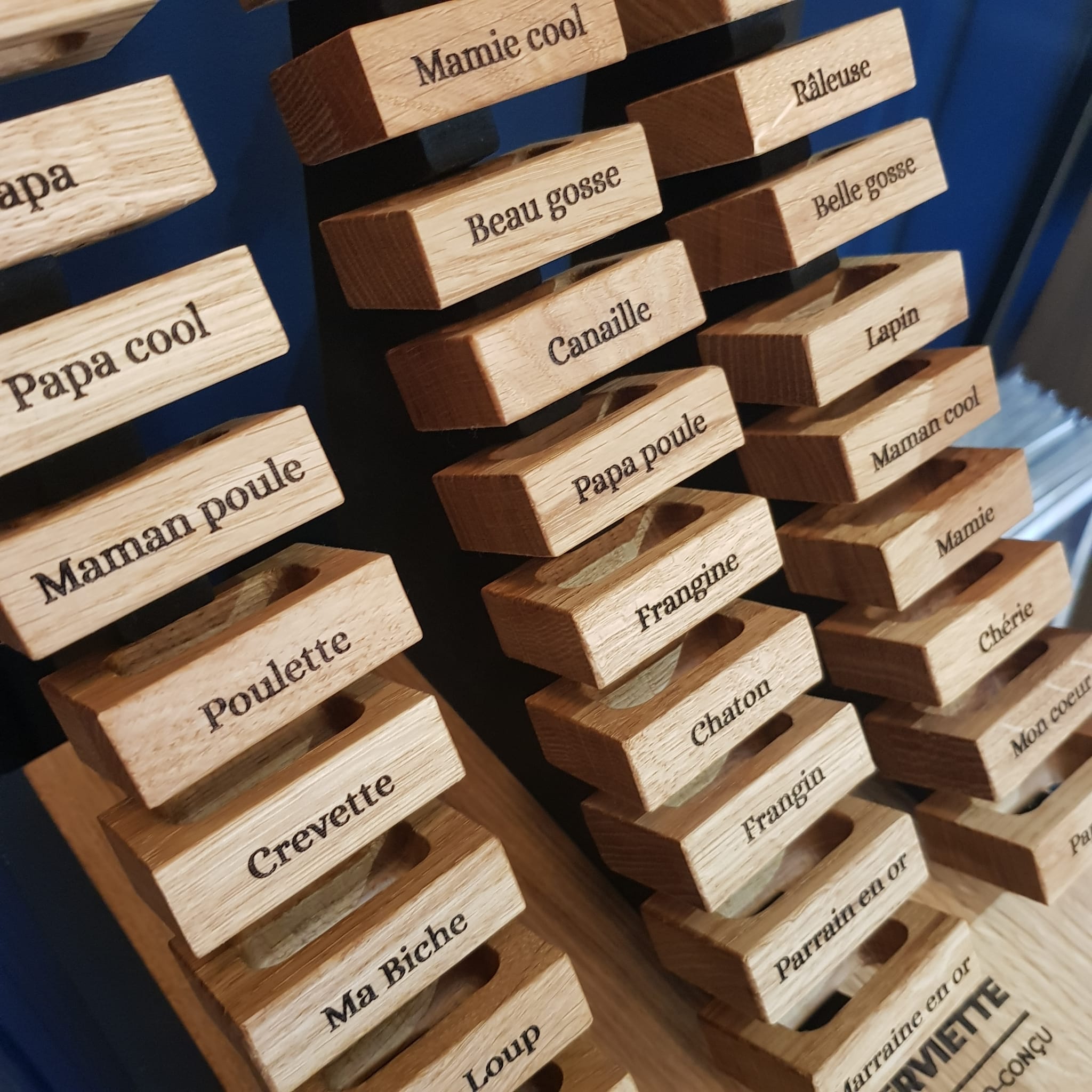 Ronds de serviette en bois personnalisés – Image 3