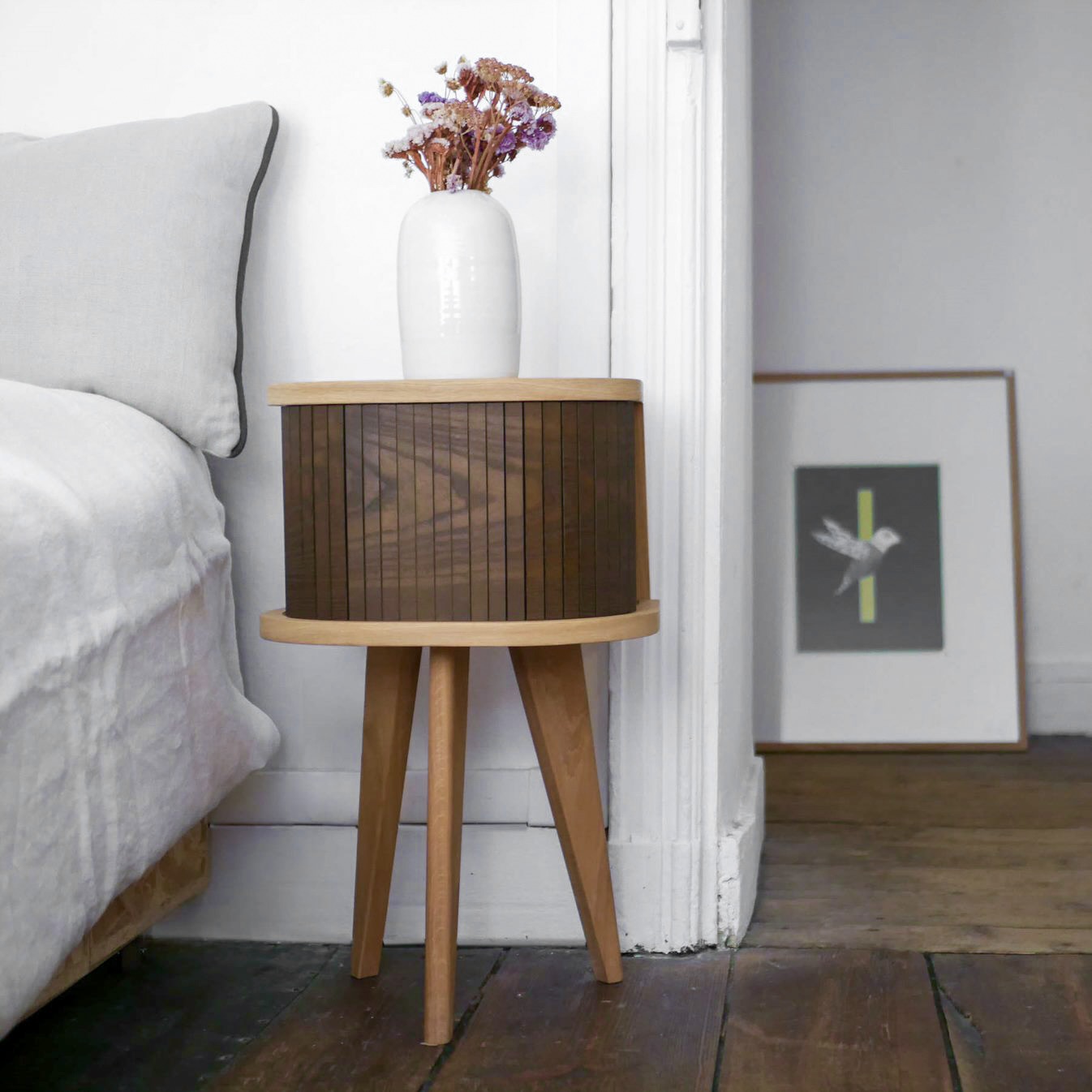 Table de chevet en bois massif