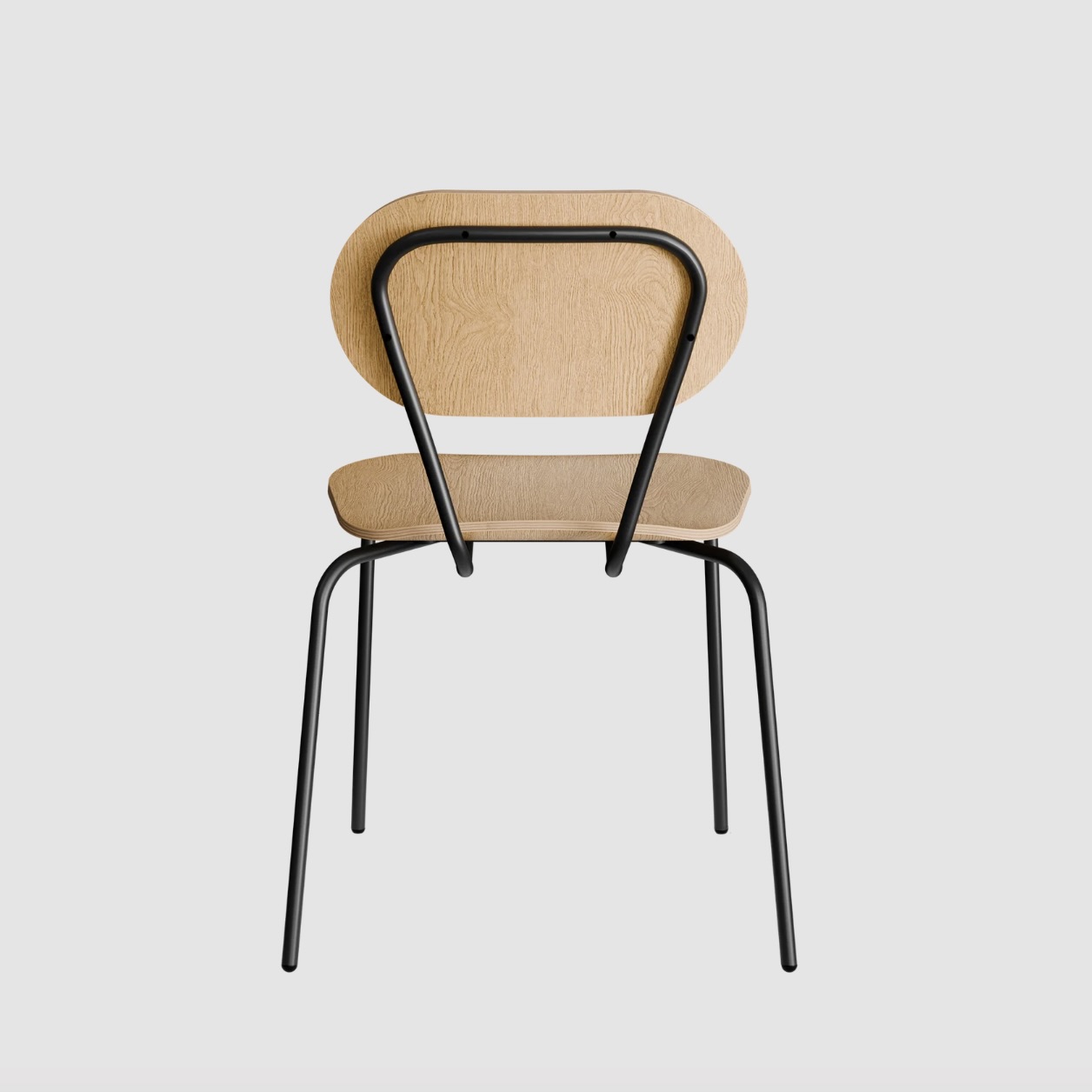 Chaise bois et métal empilable - ML68 – Image 6