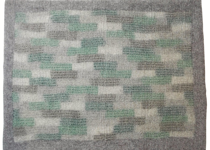 tapis en feutre ghislaine garcin, made in France.